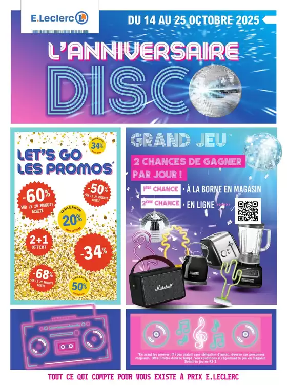 Catalogue E.Leclerc à Graulhet | ANNIVERSAIRE 2 - SUR DM21 | 2025-10-14T00:00:00.000Z - 2025-10-25T00:00:00.000Z