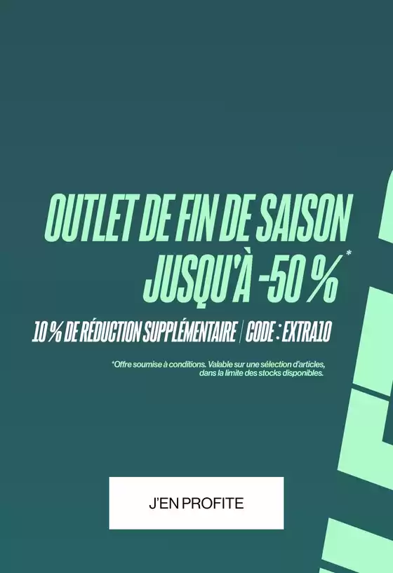 Catalogue JD Sports | OUTLET DE FIN DE SAISON JUSQU'À -50 %* - 10 % DE RÉDUCTION SUPPLÉMENTAIRE CODE : EXTRA10 | 2025-10-14T00:00:00.000Z - 2025-11-16T00:00:00.000Z
