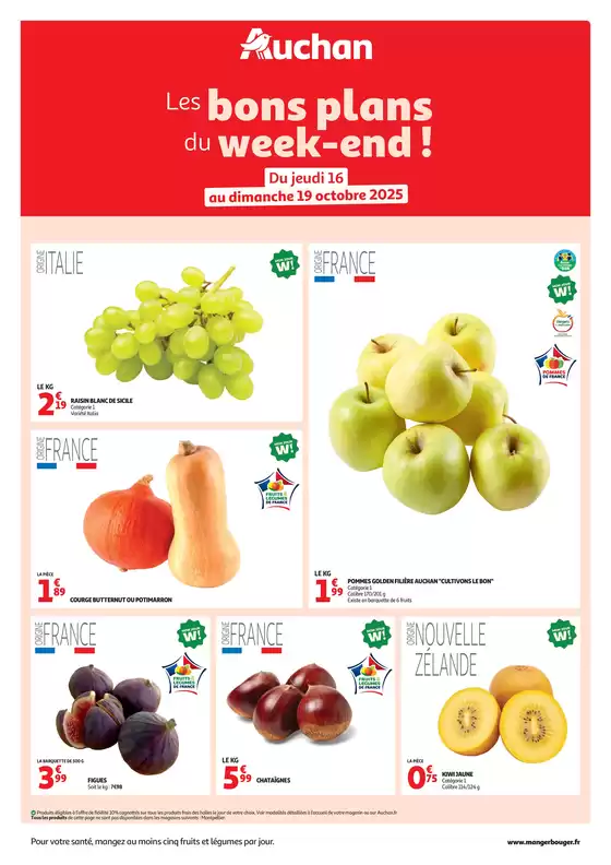 Catalogue Auchan Hypermarché à Strasbourg | Les bons plans du week-end dans votre hyper ! | 2025-10-16T00:00:00.000Z - 2025-10-19T00:00:00.000Z