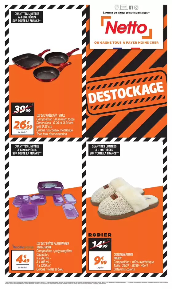 Catalogue Netto à La Riche | SPÉCIAL DESTOCKAGE | 2025-10-15T00:00:00.000Z - 2025-10-31T00:00:00.000Z