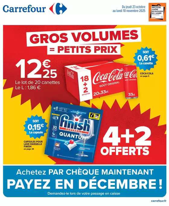 Catalogue Carrefour Drive à Bastelicaccia | GROS VOLUMES 4 | 2025-10-23T00:00:00.000Z - 2025-11-10T00:00:00.000Z