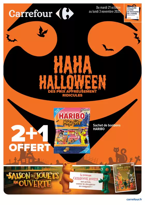 Catalogue Carrefour Drive à Bastelicaccia | HAHA HALLOWEEN ! | 2025-10-21T00:00:00.000Z - 2025-11-03T00:00:00.000Z