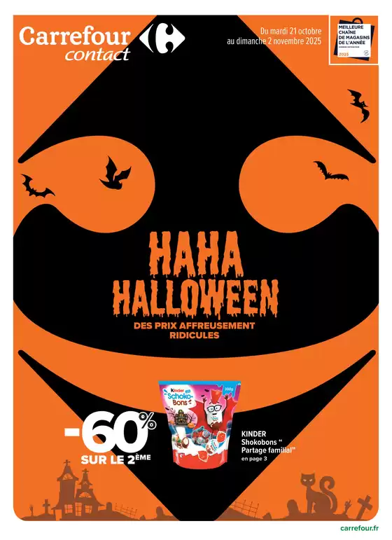 Catalogue Carrefour Drive à Bastelicaccia | HAHA HALLOWEEN | 2025-10-21T00:00:00.000Z - 2025-11-02T00:00:00.000Z