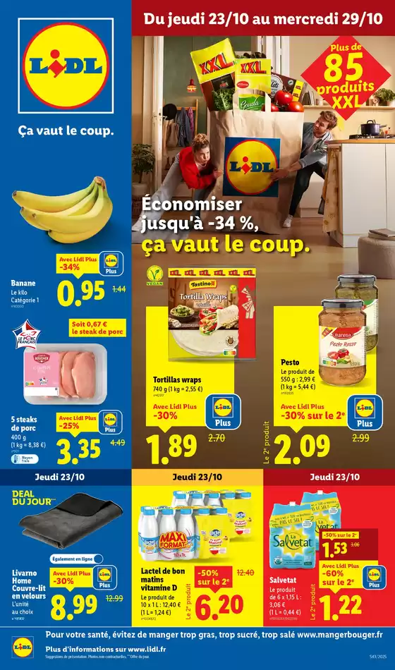 Catalogue Lidl à Lille | Les grands formats à prix mini chez Lidl avec la gamme XXL, ça vaut le coup ! | 2025-10-23T00:00:00.000Z - 2025-10-29T00:00:00.000Z