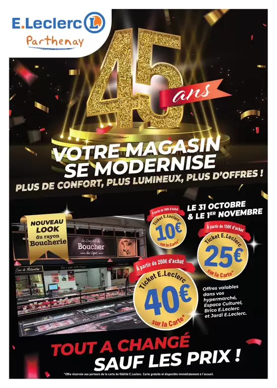 Catalogue E.Leclerc à Égat | VOTRE MAGASIN SE MODERNISE | 2025-10-17T00:00:00.000Z - 2025-11-01T00:00:00.000Z