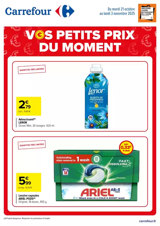 Catalogue Carrefour Drive à Besançon | VOS PETITS PRIX DU MOMENT | 2025-10-21T00:00:00.000Z - 2025-11-03T00:00:00.000Z