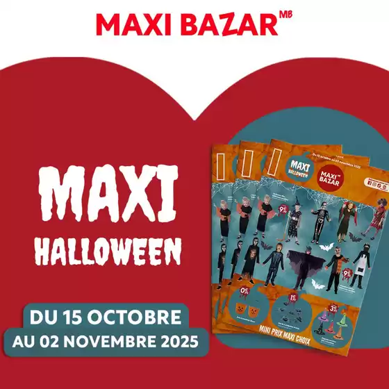 Catalogue Maxi Bazar à Courchevel | Venez découvrir nos indispensables à MINI PRIX pour vos petits montres | 2025-10-17T00:00:00.000Z - 2025-10-31T00:00:00.000Z