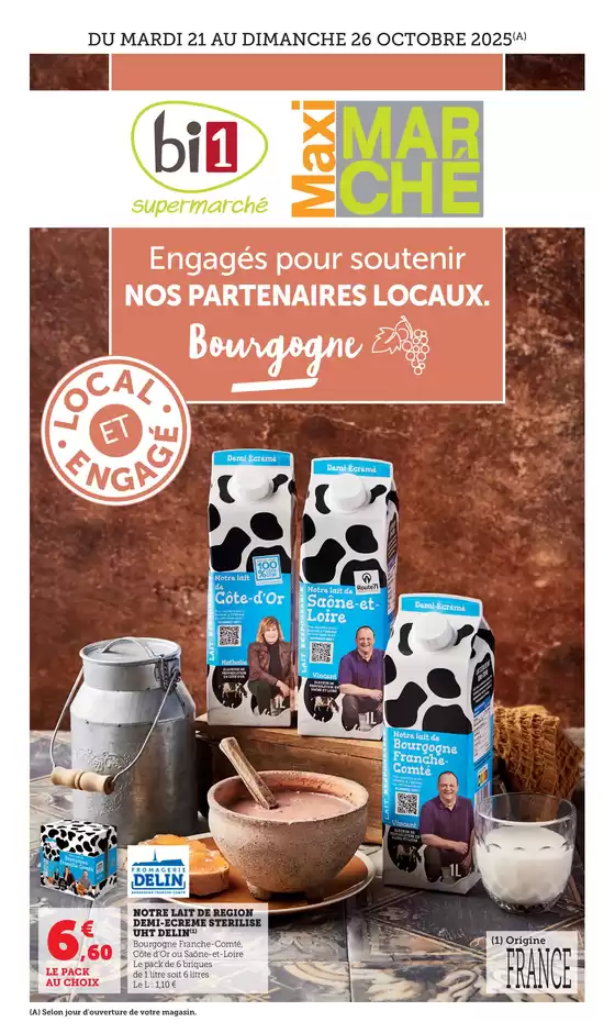 Catalogue Maximarché à Mourenx | Engagés pour soutenir NOS PARTENAIRES LOCAUX. Bourgogne | 2025-10-20T00:00:00.000Z - 2025-10-26T00:00:00.000Z