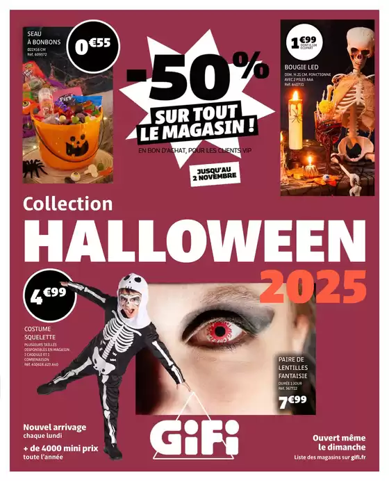 Catalogue Gifi à Saint-Denis (La Réunion) | Collection HALLOWEEN | 2025-10-20T00:00:00.000Z - 2025-11-02T00:00:00.000Z