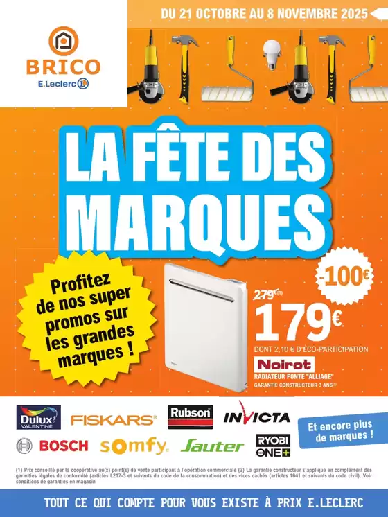 Catalogue E.Leclerc Brico à Paris | Trafic Brico 11 | 2025-10-21T00:00:00.000Z - 2025-11-08T00:00:00.000Z