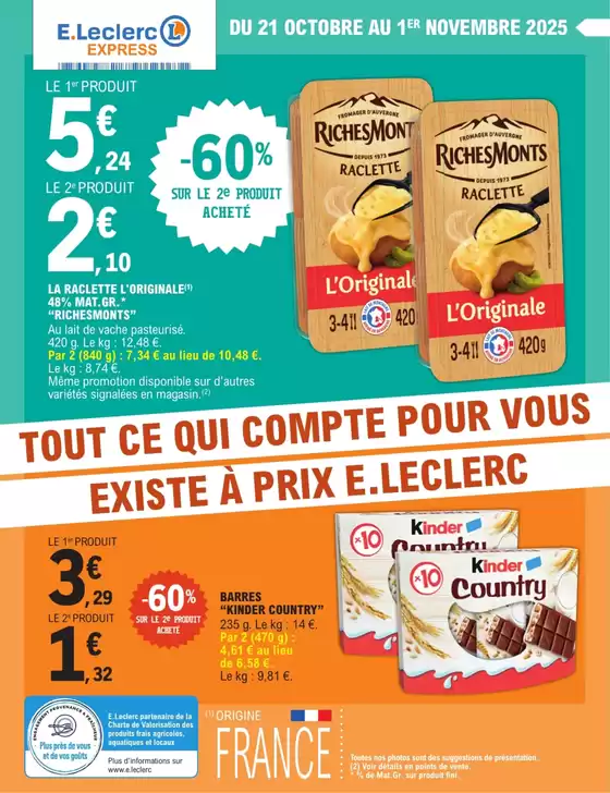 Catalogue E.Leclerc Express à Nice | DEPENSER MOINS 22 - Express | 2025-10-21T00:00:00.000Z - 2025-11-01T00:00:00.000Z