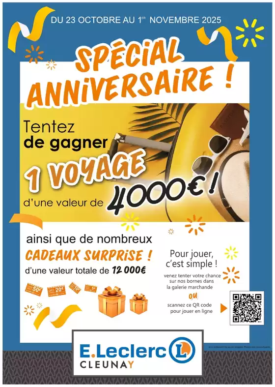 Catalogue E.Leclerc à Viviers-du-Lac | OPERATION ANNIVERSAIRE | 2025-10-23T00:00:00.000Z - 2025-11-01T00:00:00.000Z