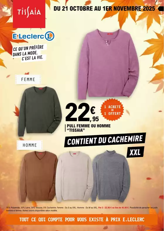 Catalogue E.Leclerc à Viviers-du-Lac | LA MAILLE | 2025-10-21T00:00:00.000Z - 2025-11-01T00:00:00.000Z