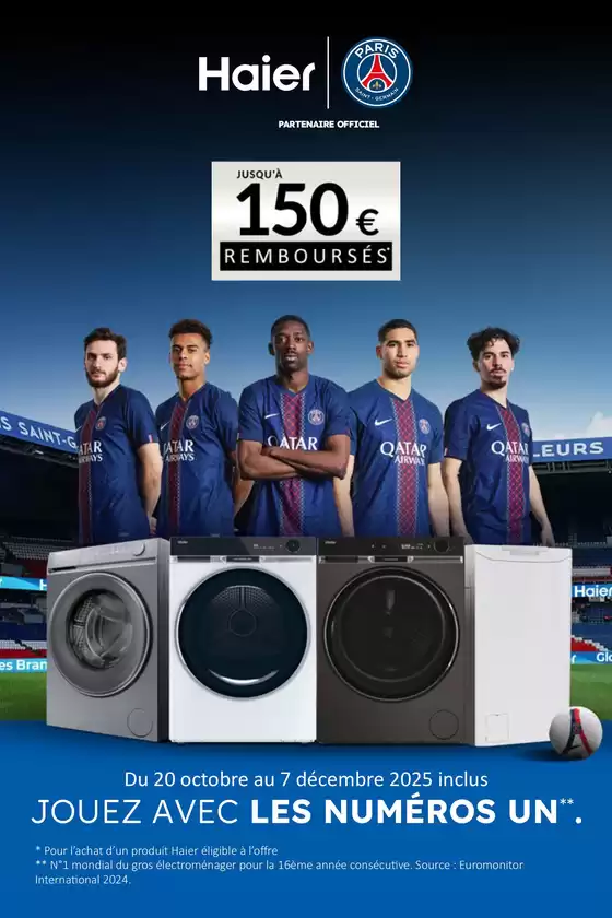 Catalogue Boulanger à La Sentinelle | OFFRE Haier: jusqu'à 100€ remboursés ! | 2025-10-20T00:00:00.000Z - 2025-12-07T00:00:00.000Z