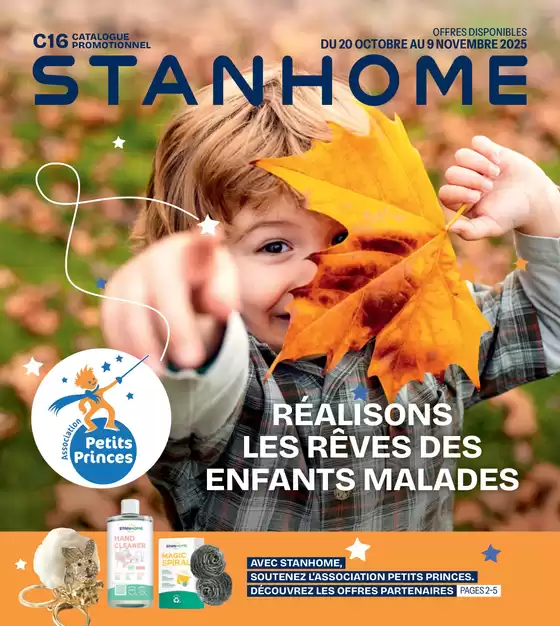 Catalogue Stanhome à Bonnétable | RÉALISONS LES RÊVES DES ENFANTS MALADES | 2025-10-21T00:00:00.000Z - 2025-11-09T00:00:00.000Z