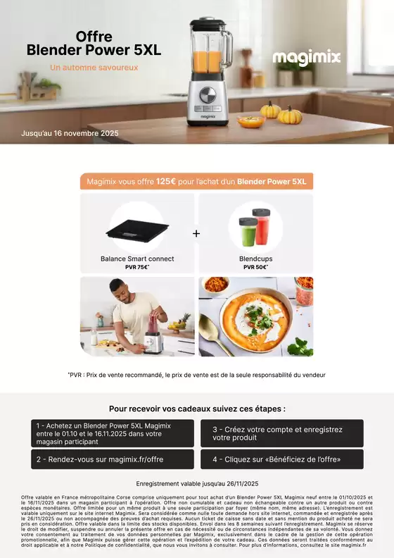 Catalogue Cuisine Plaisir à Pontivy | Offre Blender Power 5XL | 2025-10-21T00:00:00.000Z - 2025-11-16T00:00:00.000Z