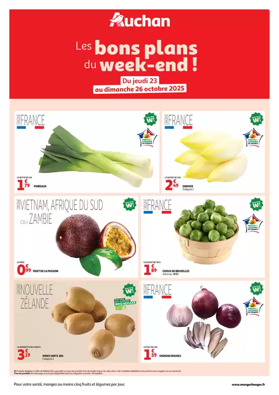 Catalogue Auchan Hypermarché | Les bons plans du week-end dans votre hyper ! | 2025-10-23T00:00:00.000Z - 2025-10-26T00:00:00.000Z