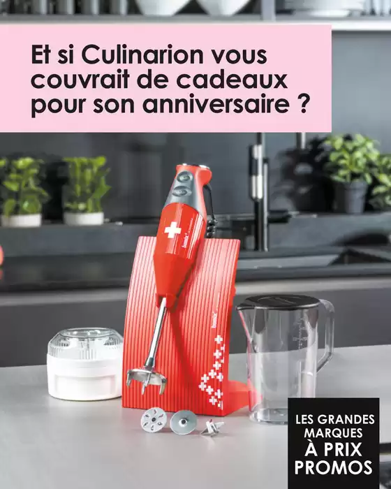 Catalogue Culinarion à La Varenne-Saint-Hilaire | À l'occasion de l'anniversaire Culinarion, équipez votre cuisine avec des ustensiles de préparation incontournables ! | 2025-10-21T00:00:00.000Z - 2025-11-16T00:00:00.000Z
