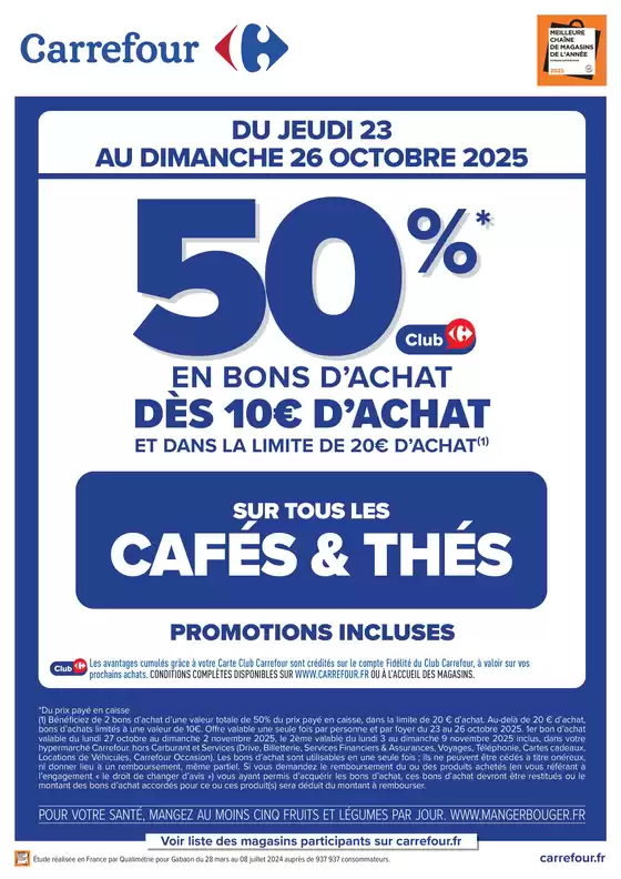 OPÉRATION BONS D’ACHAT
