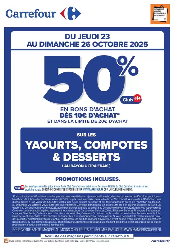 Catalogue Carrefour Express à Bihorel | OPÉRATION BONS D’ACHAT | 2025-10-23T00:00:00.000Z - 2025-10-26T00:00:00.000Z