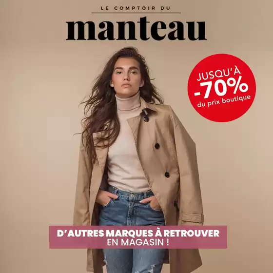Catalogue Stokomani à Pontault-Combault | Dépêchez-vous ! Destockage de folie sur les manteaux "Le Comptoir du Manteau" au prix unique de seulement 39,99€ ! | 2025-10-21T00:00:00.000Z - 2025-11-09T00:00:00.000Z