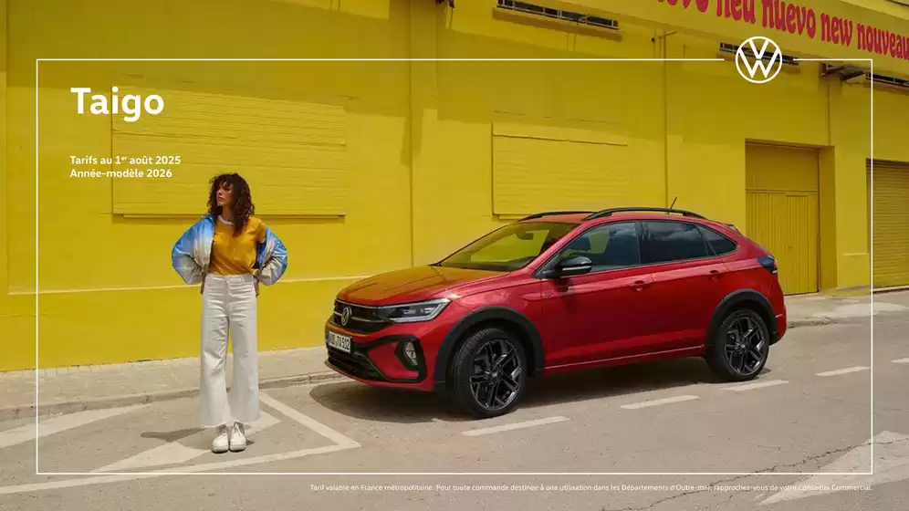 Catalogue Volkswagen à Montfavet | Volkswagen - taigo | 2025-10-21T00:00:00.000Z - 2026-10-21T00:00:00.000Z