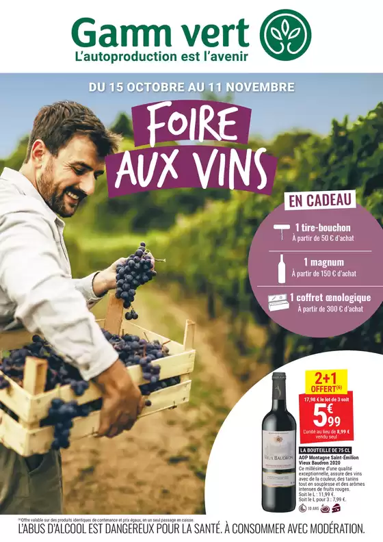 Catalogue Gamm vert | Foire aux vins | 2025-10-22T00:00:00.000Z - 2025-11-11T00:00:00.000Z