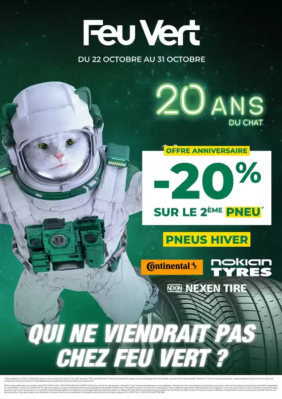 Catalogue Feu Vert à Saran | Offre Anniversaire | 2025-09-24T00:00:00.000Z - 2025-11-16T00:00:00.000Z