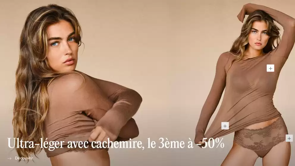 Catalogue Intimissimi à Cagnes-sur-Mer | Ultra-léger avec cachemire Le 3ème à -50% | 2025-10-22T00:00:00.000Z - 2025-11-09T00:00:00.000Z