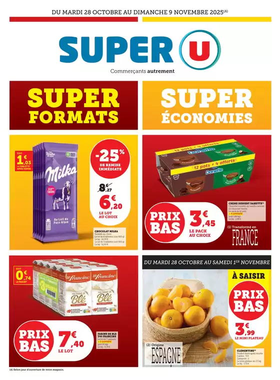 Catalogue Super U à Orschwiller | Offre Gros Volumes | 2025-10-28T00:00:00.000Z - 2025-11-09T00:00:00.000Z