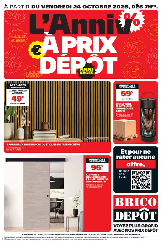 Catalogue Brico Dépôt à Vaux-le-Pénil | L’Anniv à prix dépôt ! | 2025-10-24T00:00:00.000Z - 2025-11-06T00:00:00.000Z