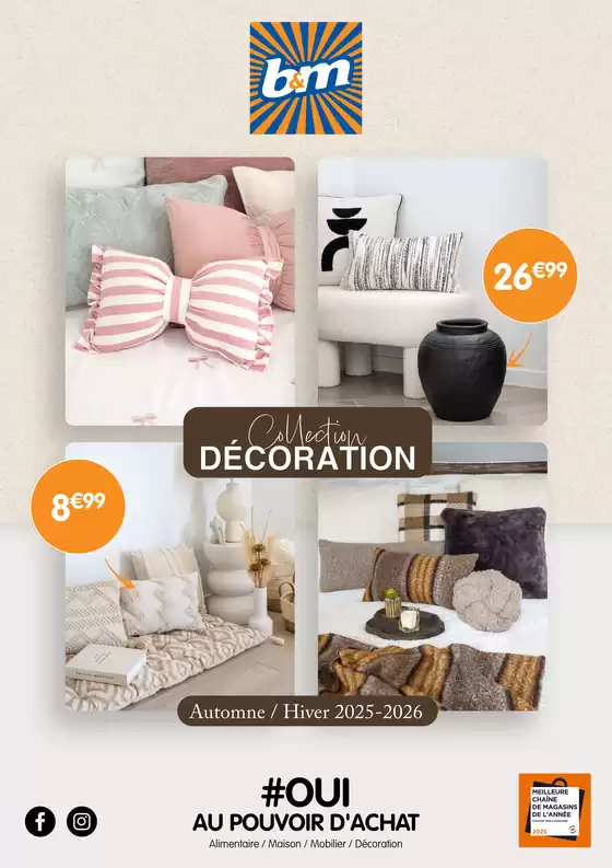 Catalogue B&M à Saint-Herblain | Collection Décoration | 2025-10-08T00:00:00.000Z - 2026-04-08T00:00:00.000Z