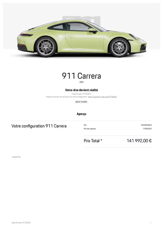 Catalogue Porsche | 911 Carrera | 2025-10-24T00:00:00.000Z - 2025-12-31T00:00:00.000Z