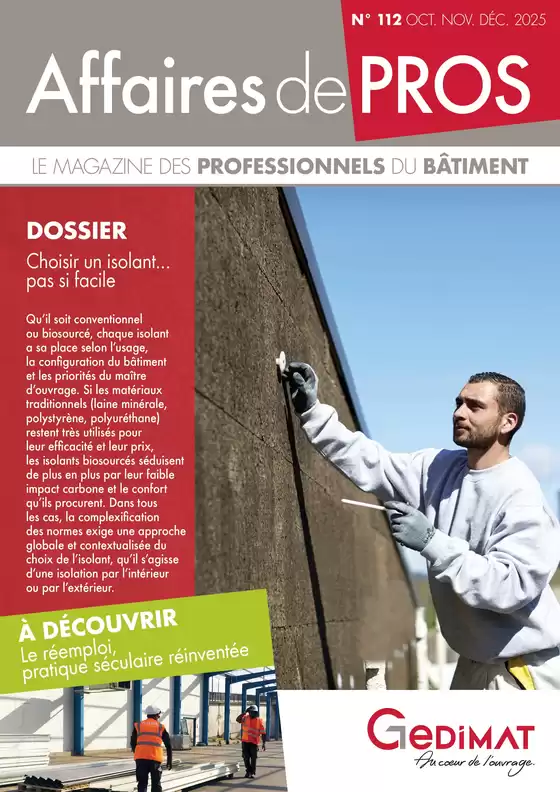 Catalogue Gedimat à Sapois (Jura) | Affaires de PROS | 2025-10-24T00:00:00.000Z - 2025-12-31T00:00:00.000Z