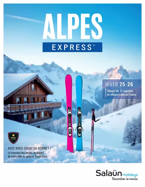 Catalogue Salaün Holidays | Alpes Express Hiver 2025 2026 | 2025-10-24T00:00:00.000Z - 2026-02-28T00:00:00.000Z