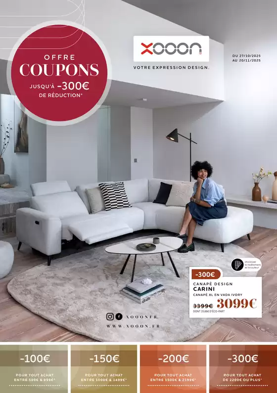 Catalogue Xooon à Fontenay-aux-Roses | Offre coupons JUSQU’À -300€ DE RÉDUCTION | 2025-10-27T00:00:00.000Z - 2025-11-20T00:00:00.000Z