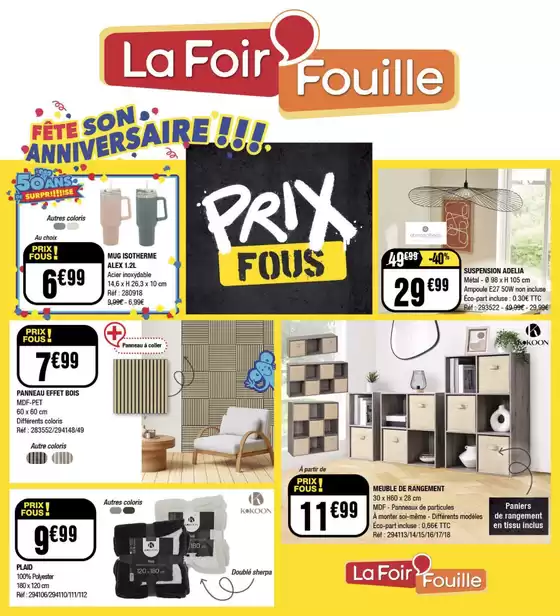 Catalogue La Foir'Fouille à Maubeuge | PRIX FOUS | 2025-10-27T00:00:00.000Z - 2025-10-31T00:00:00.000Z
