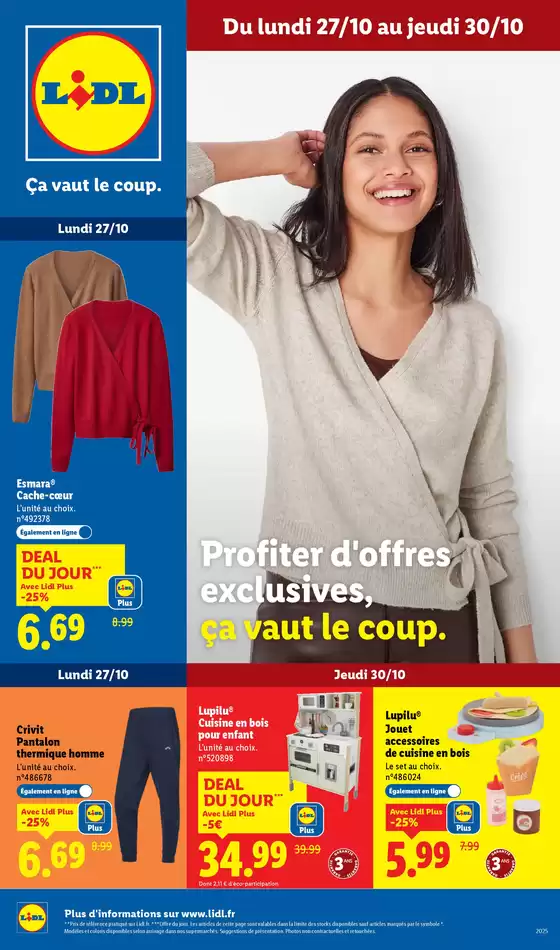 Catalogue Lidl à Nantes | Profiter d'offres exclusives avec lidl.fr, ça vaut le coup | 2025-10-27T00:00:00.000Z - 2025-10-30T00:00:00.000Z