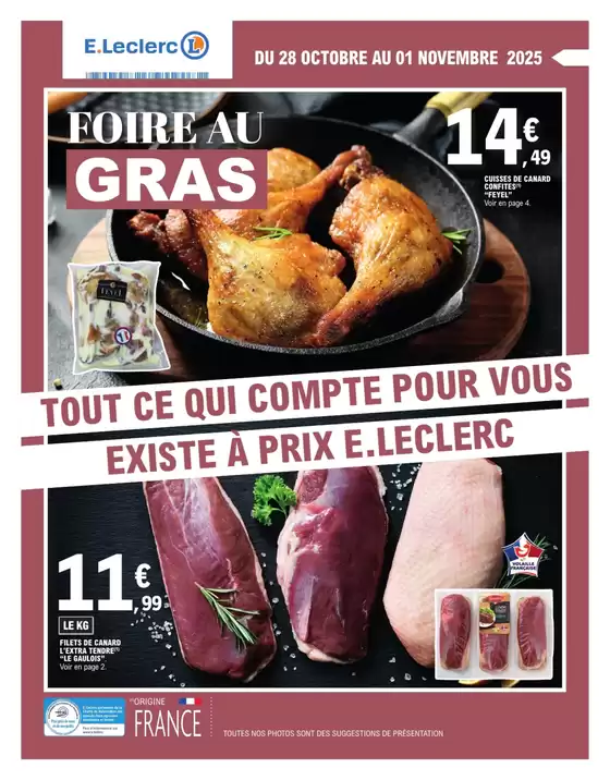 Catalogue E.Leclerc | FOIRE AU GRAS | 2025-10-28T00:00:00.000Z - 2025-11-01T00:00:00.000Z