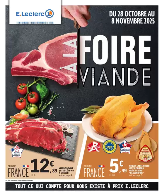 Catalogue E.Leclerc | FOIRE A LA VIANDE 2 | 2025-10-28T00:00:00.000Z - 2025-11-08T00:00:00.000Z
