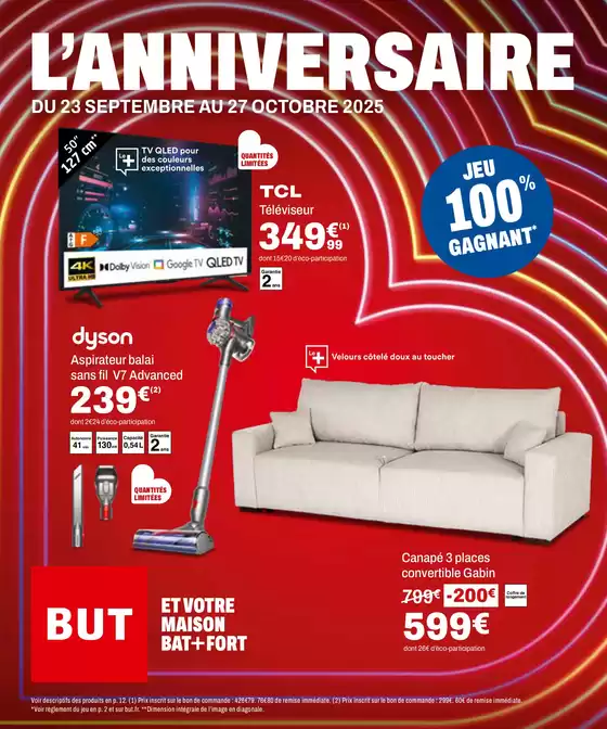 Catalogue BUT à Biganos | L'anniversaire | 2025-10-27T00:00:00.000Z - 2025-10-27T00:00:00.000Z