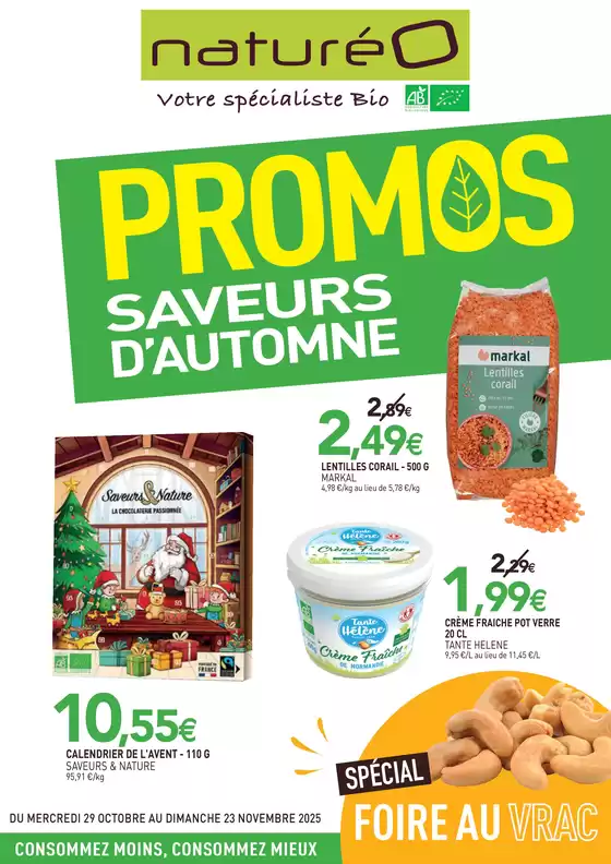 PROMOS SAVEURS D'AUTOMNE