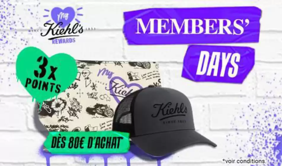 Catalogue Kiehl's à Cornebarrieu | MEMBERS' DAYS | 2025-10-27T00:00:00.000Z - 2025-11-06T00:00:00.000Z