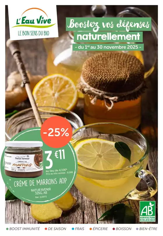Catalogue L'Eau Vive à Pertuis | Catalogue Novembre 2025 | 2025-11-01T00:00:00.000Z - 2025-11-30T00:00:00.000Z