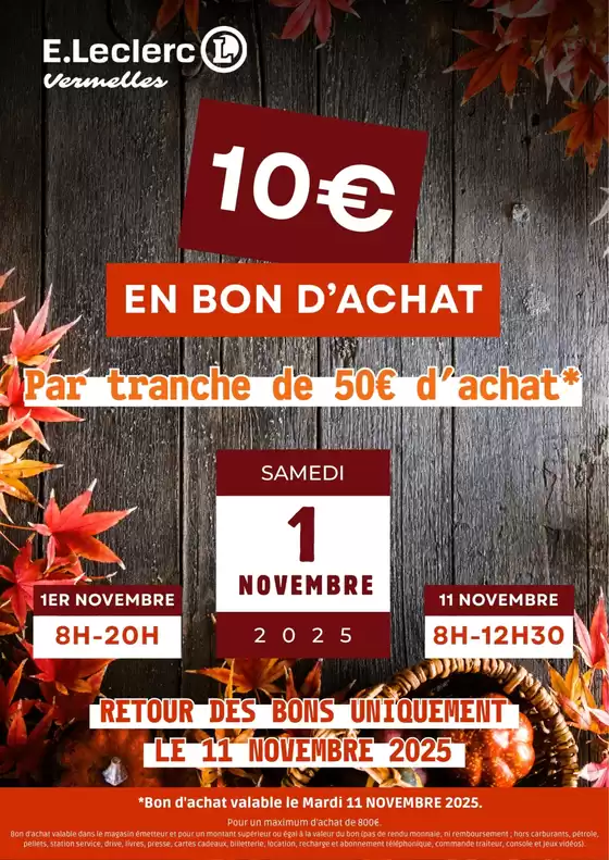Catalogue E.Leclerc à Toulouse | BON DACHAT NOVEMBRE | 2025-10-30T00:00:00.000Z - 2025-11-01T00:00:00.000Z