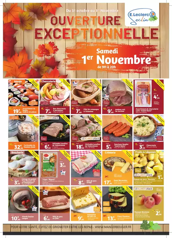 Catalogue E.Leclerc à Toulouse | OUVERTURE 01 NOVEMBRE | 2025-10-31T00:00:00.000Z - 2025-11-01T00:00:00.000Z