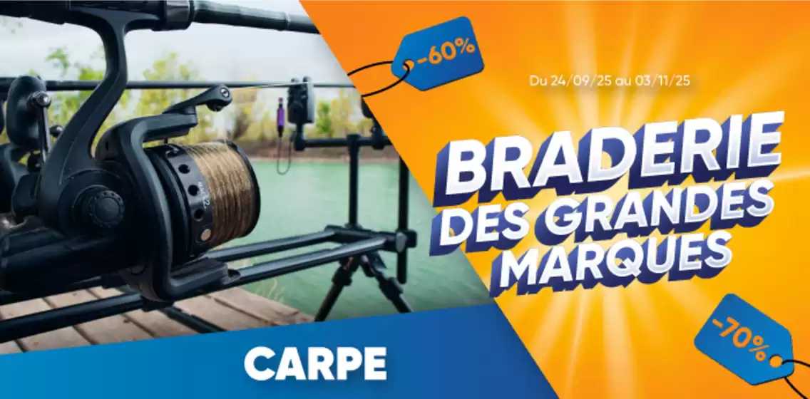 La Braderie des Grandes Marques est de retour : jusqu'à -70% sur vos articles de pêche préférés !