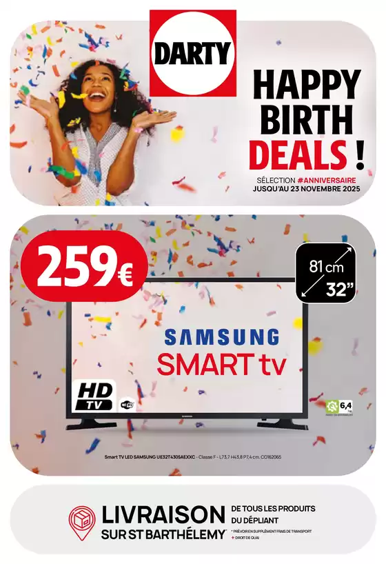 Catalogue Darty à Les Ormes-sur-Voulzie | HAPPY BIRTH DEALS! | 2025-10-30T00:00:00.000Z - 2025-11-23T00:00:00.000Z