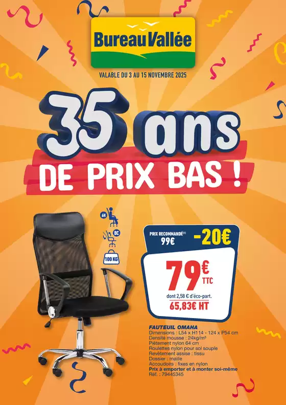 35 ans DE PRIX BAS !