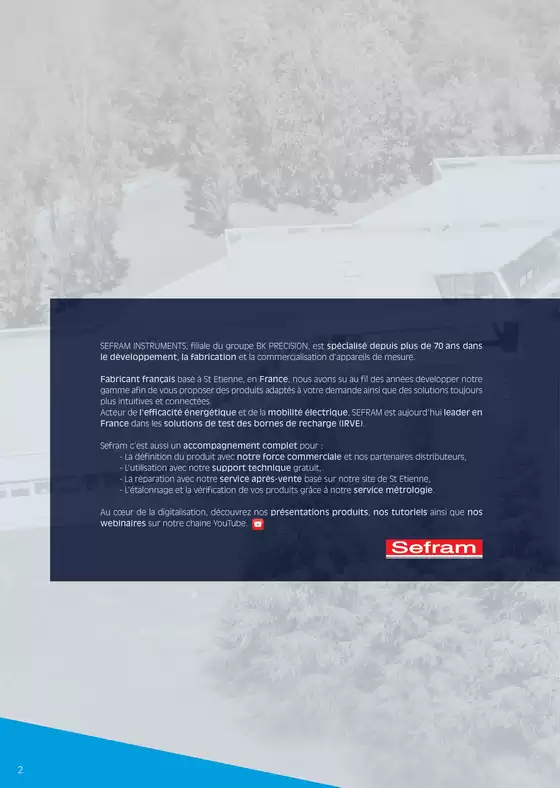 brochure SEFRAM et YE 2026